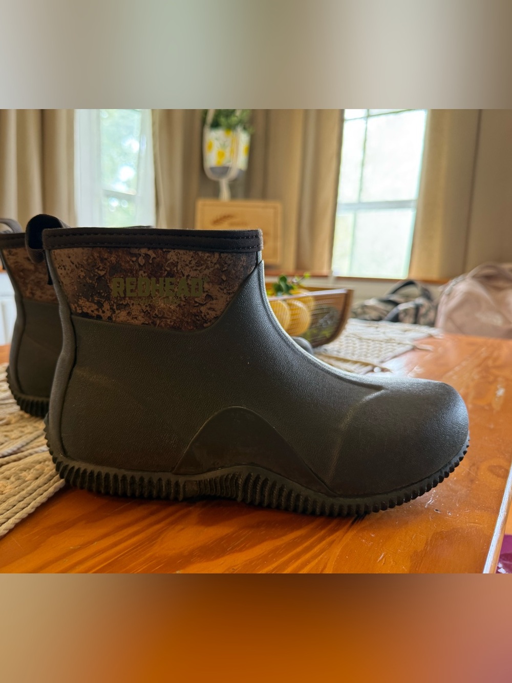 RedHead Brown Waterproof Short Rain Boots